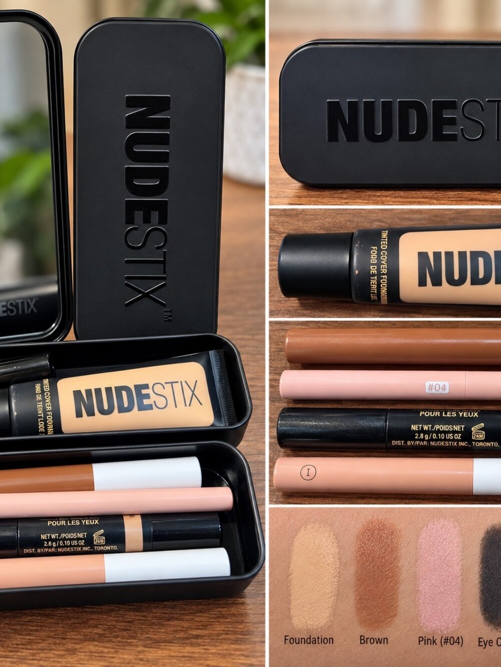 NUDESTIX Lip & Face Kit in Nude, Beige, Pink Tones